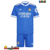 Camisa de Futebol Real Madrid Dean Huijsen #24 Equipamento Alternativo Infantil 2025-26 Manga Curta (+ Calças curtas)